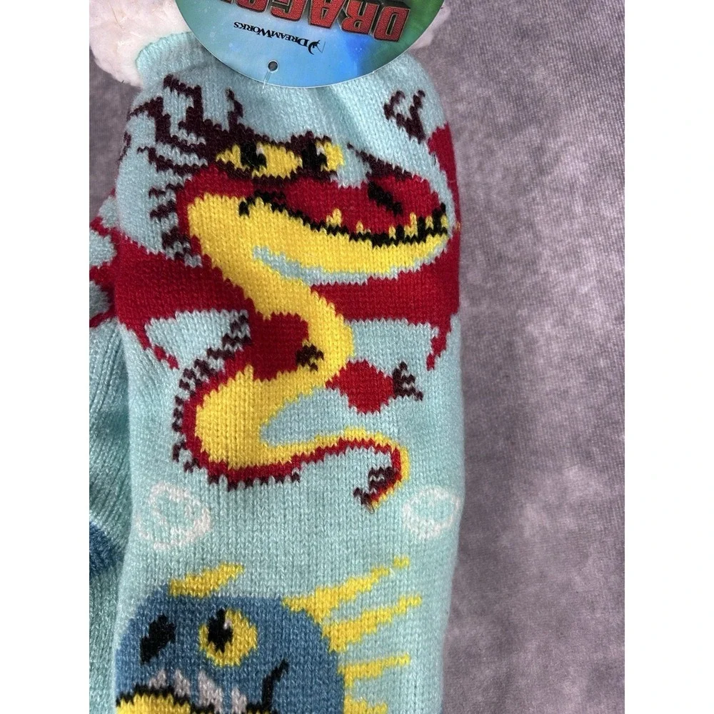 Dreamworks Dragons Socks Slippers Non Slip NWT